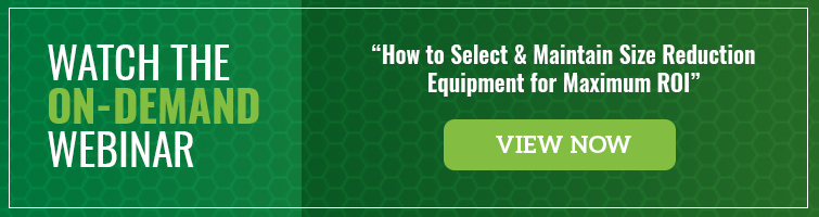 Watch the on-demand webinar on selecting & maintaining size reduction equipment